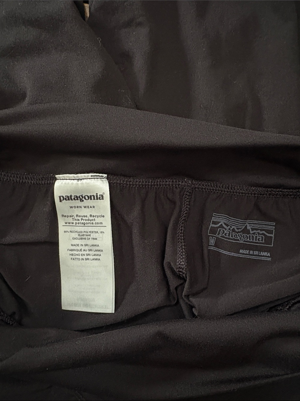 Black Active Capri Bottoms - Comfortable Fold-Over Waist - Picture 3 of 3